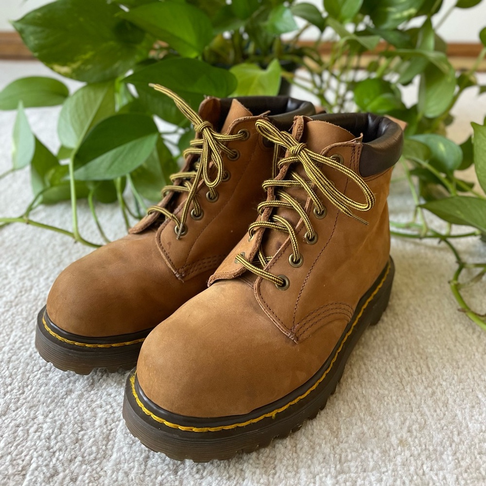 Vintage MIE Dr. Martens Steel Toe Safety Boots UK5
